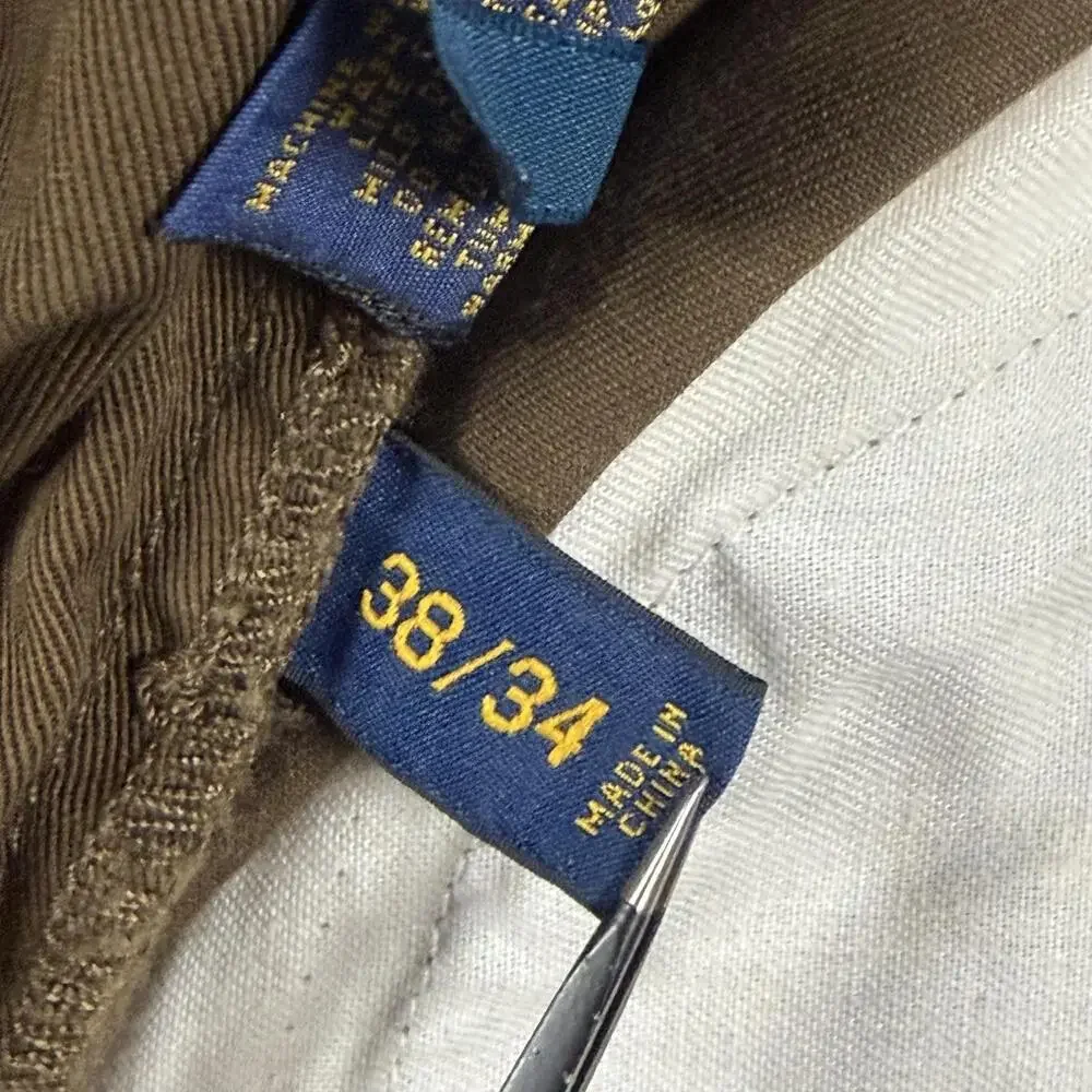 Polo Ralph Lauren Pants Mens 38x33 Brown Cotton Straight 5 Pocket Denim Casual
